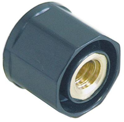 Knap ø 45mm Akse ø Gevindstigning:2mm sort