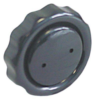 Stjernegreb ø 64mm sort L 24mm Akse 7x7mm