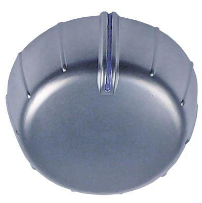 Knap Kontakt nulmærke ø 55mm Akse ø 6x4,6mm Udglatning oppe passer til INOXTREND sølv