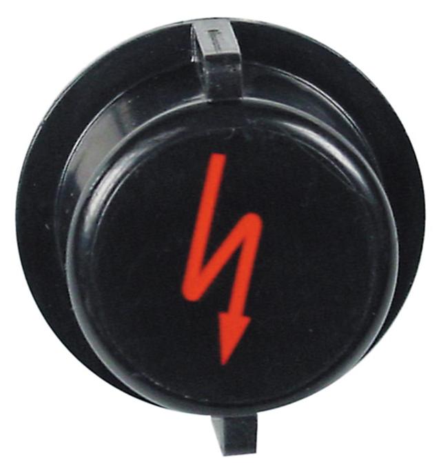 Knap Særlige tegn ø 45mm Akse ø 6x5,5mm Akse kvadratisk