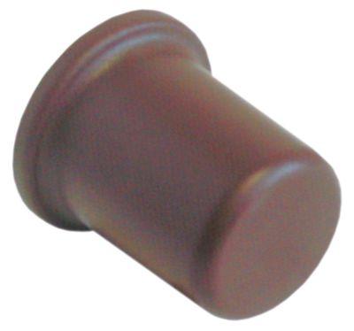 Knap ø 48mm Akse ø 8 x 6mm vinrød