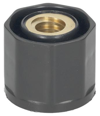 Knap ø 46mm Akse ø Gevindstigning:2mm sort