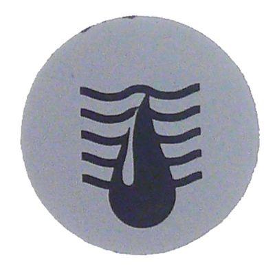 Knapsymbol Vand ø 15mm