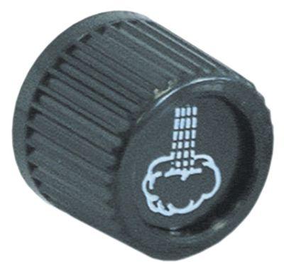 Knap Damp ø 32mm Akse ø Gevindmm sort