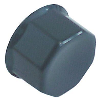 Knap ø 38mm Akse ø 6x5mm Udglatning begge sider universel