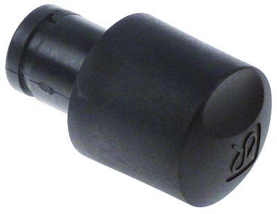 Knap RANCILIO ø 49mm sort