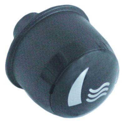 knob water ø 55mm black