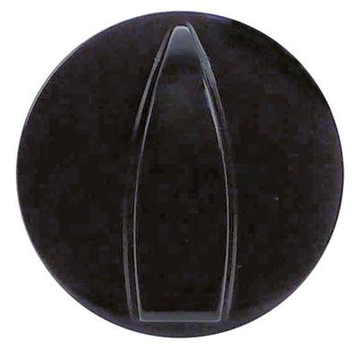 Knap Kontakt nulmærke ø 42mm Akse ø 4x4mm passer til MAZZER sort