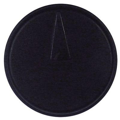 Knap Kontakt nulmærke ø 25mm Akse ø 6x4,6mm passer til FRIULINOX sort