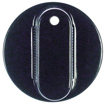 Knap Kontakt nulmærke ø 38mm Akse ø 5x5mm sort