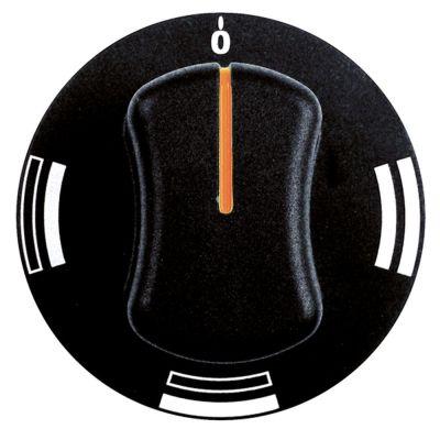 Knap Bageovn OH/UH/OH+UH ø 70mm Akse ø 6x4,6mm Udglatning oppe