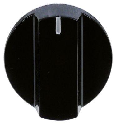 knob switch zero mark ø 47mm shaft ø 6x4.6mmshaft flat upper black