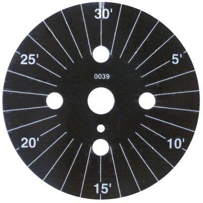 Skalaskive ø 60mm Drejevinkel 0-360° Permanent stilling Nej Inddeling 30min