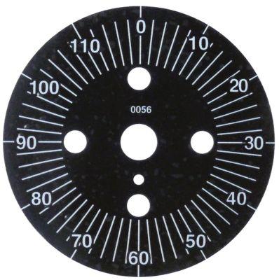 Skalaskive ø 60mm Drejevinkel 0-360° Permanent stilling Nej Inddeling 110min