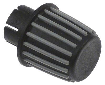 Knap ø 50mm sort/grå