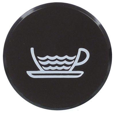 Symbol Vand ø 45mm sort