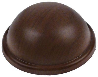 Drejegreb ø 60mm Akse ø 6mm brun Træ