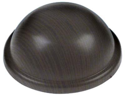 Drejegreb ø 60mm Akse ø 6mm sort Træ