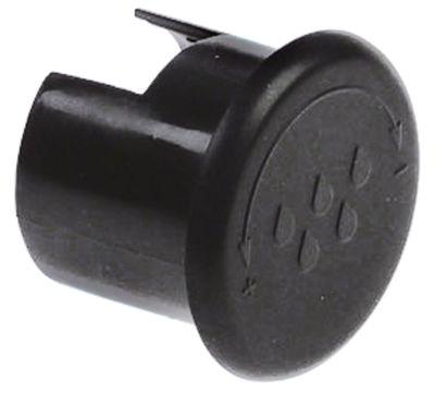 Symbol Vand ø 28mm sort L 27mm