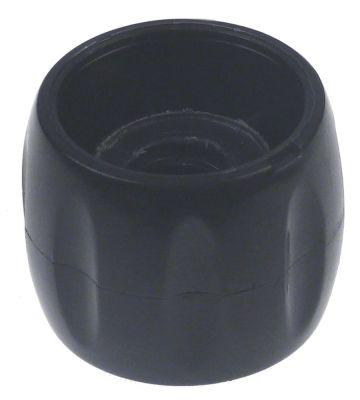 Knap ø 51mm Gevind Tr18x4 sort