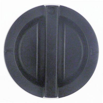 Knap 1/0/pil ø 47mm Valgkontakt Akse 6x6