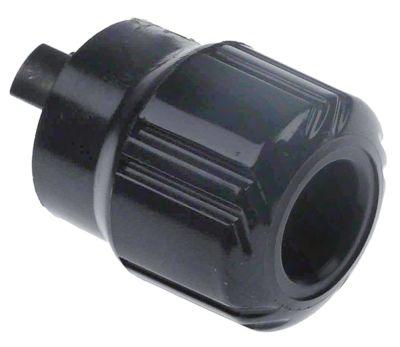 Knap ø 47mm Akse ø 82mm sort