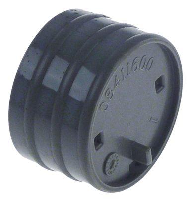 Knap ø 42mm grå B 25mm