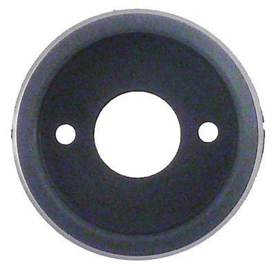 Rosette ø 55mm sort til påfyldningsventil Klemme ø 42mm