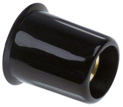 Knap ø 50mm Gevind Tr18x2 sort