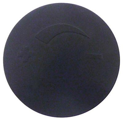 Knapsymbol Trinløs +/- ø 325mm forkromet