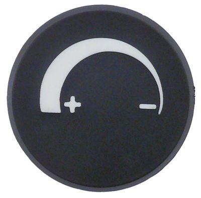 Symbol Trinløs +/- ø 47mm sort