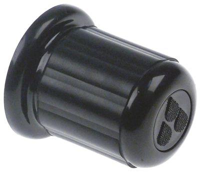 Knap Damp ø 53mm Akse ø 85mm sort