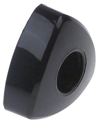 Drejegreb ø 40mm sort Akse 6x6mm