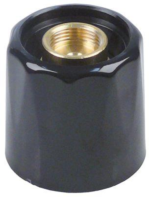 Knap ø 53mm Gevind Tr18x4 sort L 52mm