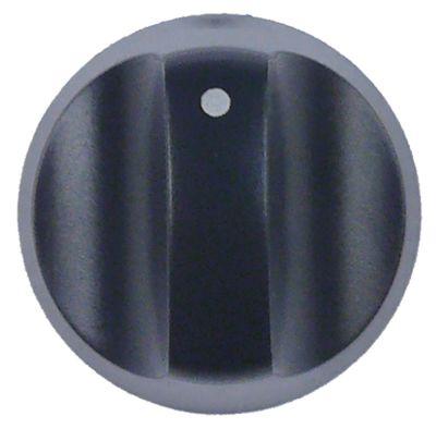 Knap Kontakt nulmærke ø 40mm Akse ø 5x5mm Udglatning horisontal passer til FAEMA mørkeblå