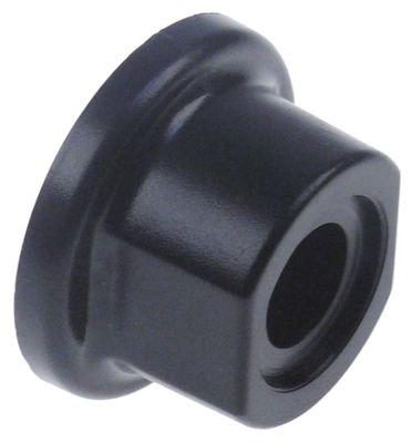 Knap ø 50mm sort L 32mm Akse 8mm