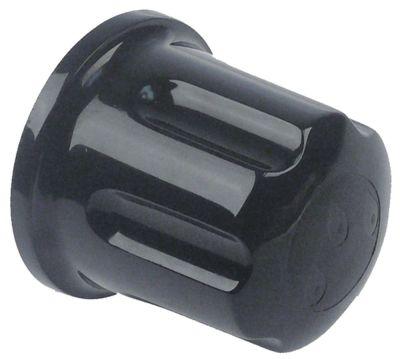 Knap Damp ø 53mm Udglatning oppe sort L 53mm