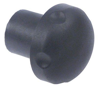 Knap ø 55mm Akse ø 83mm sort L 56mm