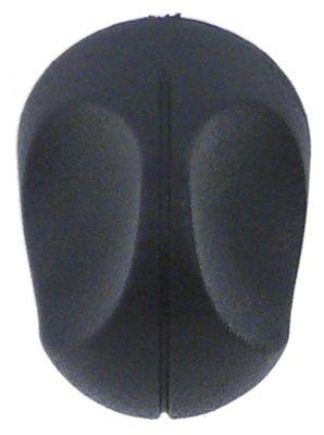 Knap ø 255mm sort L 38mm