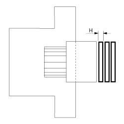 Spændskive ø 16mm Akse ø 8x5/8x6,5/8x7/7x7mm H 1mm VPE 10Stk.
