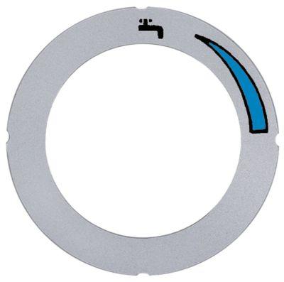 Knapsymbol Vandhane koldt ID ø 455mm sølv UD ø 63mm