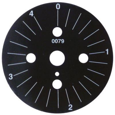 Skalaskive ø 60mm Drejevinkel 0-330° Permanent stilling Nej Inddeling 4min