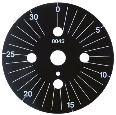 Skalaskive ø 60mm Drejevinkel 0-330° Permanent stilling Nej Inddeling 30min