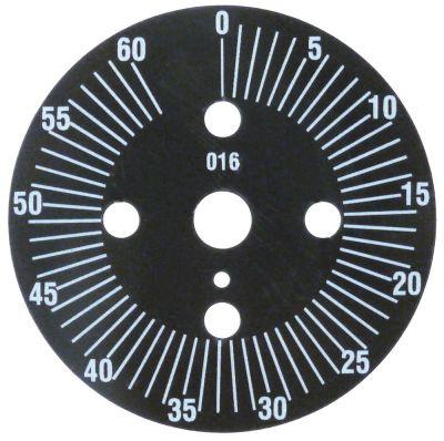 Skalaskive ø 60mm Drejevinkel 0-330° Permanent stilling Nej Inddeling 60min