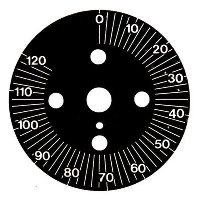 Skalaskive ø 60mm Drejevinkel 0-300° Permanent stilling Nej Inddeling 120min