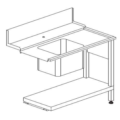 Sidebord T50 til Dihr opvaskemaskine