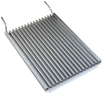 Indsatsrist L 510mm B 380mm Rustfrit stål H 50mm til powergrill