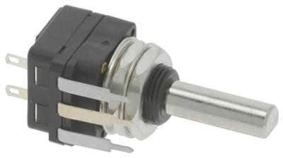 Potentiometer 52kOhm Drejevinkel 300° Akse ø 6x4,6mm med kontakt Akselængde 18mm