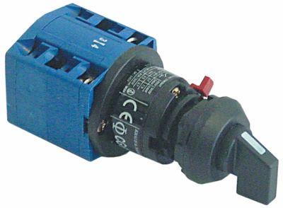 Drejeomskifter 20A Akse ø 6x4,6mm Akselængde 21mm Tilslutning Skruetilslutning 400V 0-1-2