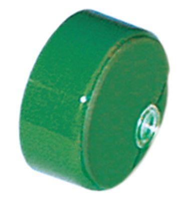 Tryktast grøn ø 23mm  - med linse